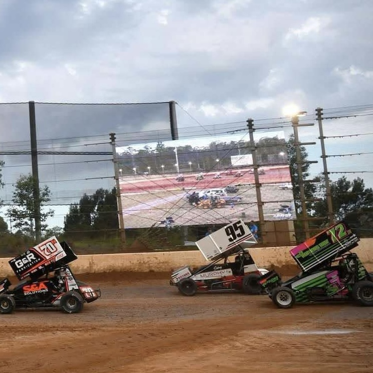 45 square metre screen at speedway